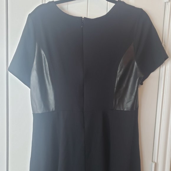 🦩Lane Bryant Knit and Leather Look Dress - Picture 4 of 5